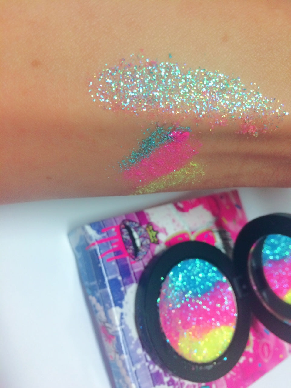 *TROPICAL SLUSHY !* Iridescent Glitter Pressed Single!