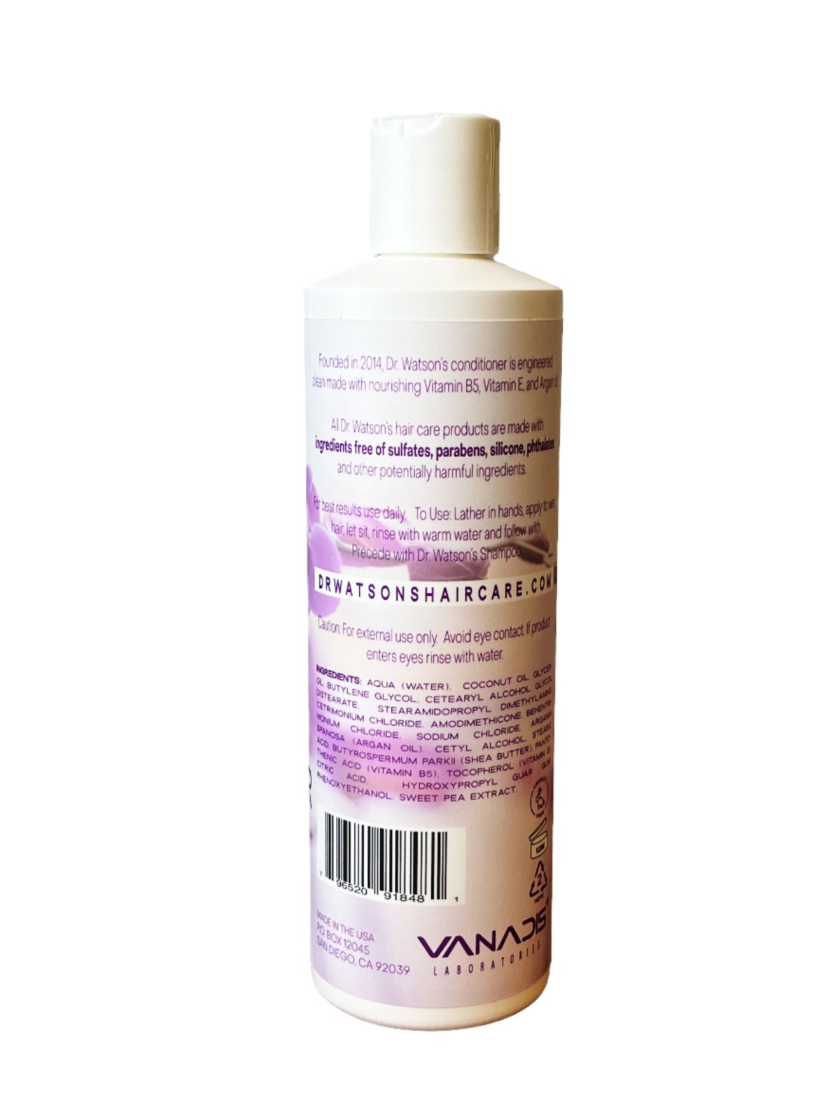 Dr. Watson's | Vitamin Rich Conditioner | Sweet Pea | 16 Oz.