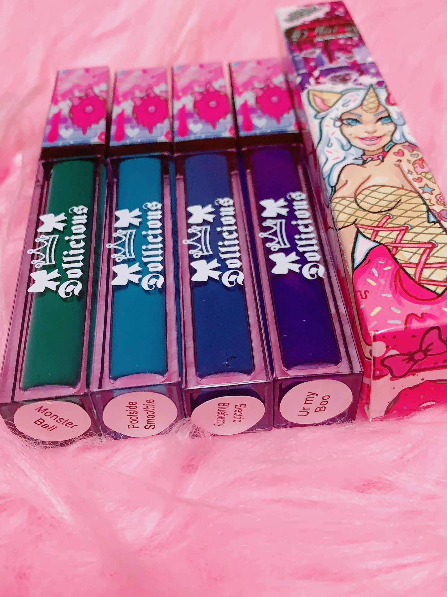 The "BLUES/GREEN!!" DOLLICIOUS MATTE Vegan Liquid Lipstick